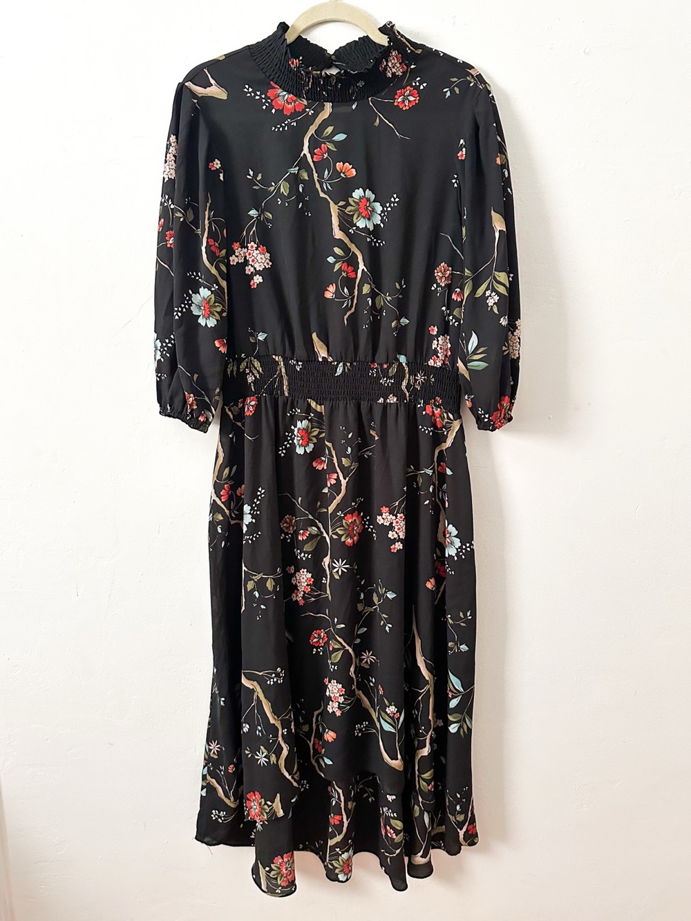 Nanette Lepore Black Floral Dress